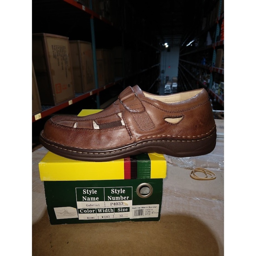 Gabriel Men's Sandals (model P4033-W) Brown 12